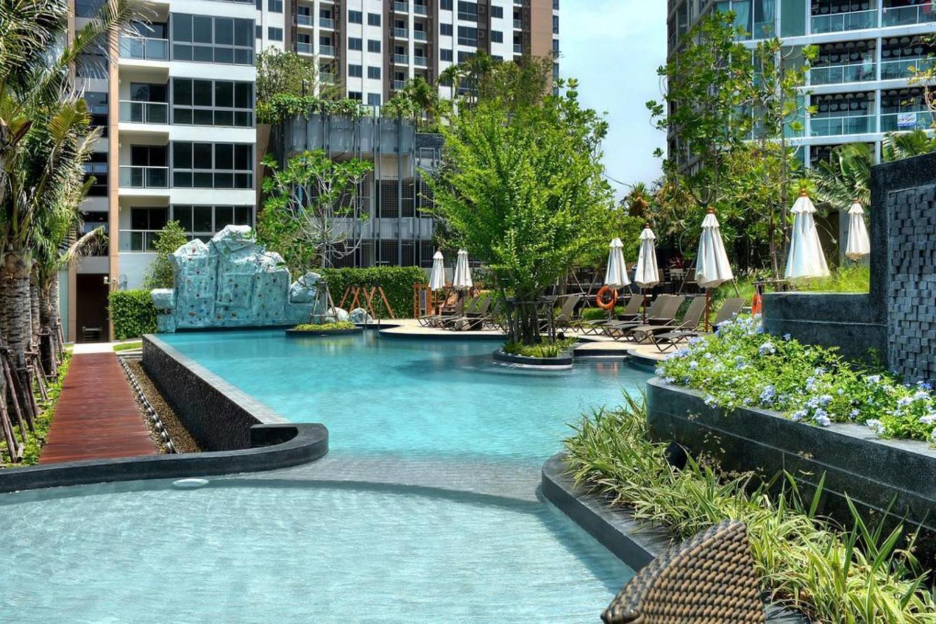 Walking Street Unixx Condo Beautiful Sea View Pattaya Exteriör bild